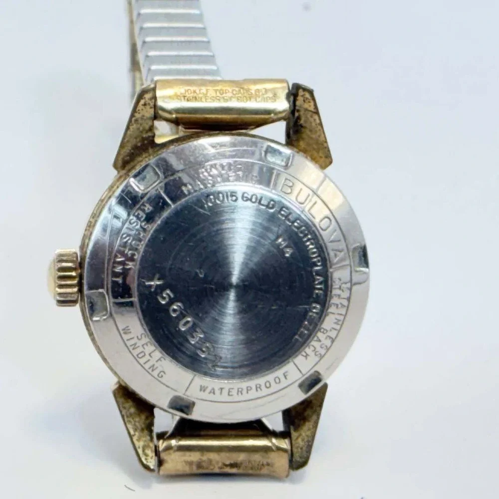 Vintage Bulova Selfwinding Watch 10K Gold Electroplate M4 1964 Works Gold Tone